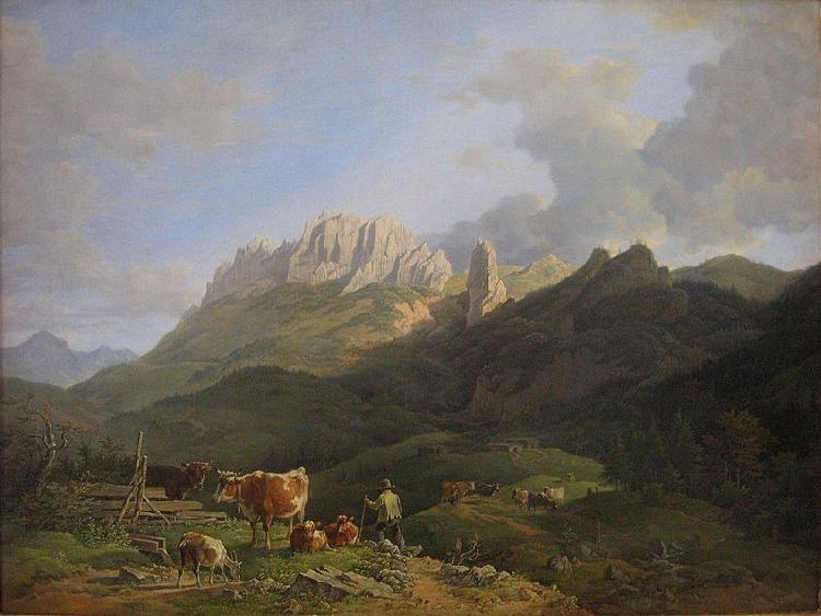 Max Joseph Wagenbauer Kampenwand France oil painting art